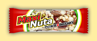 Maxi Nuta - pistacie s brusinkami